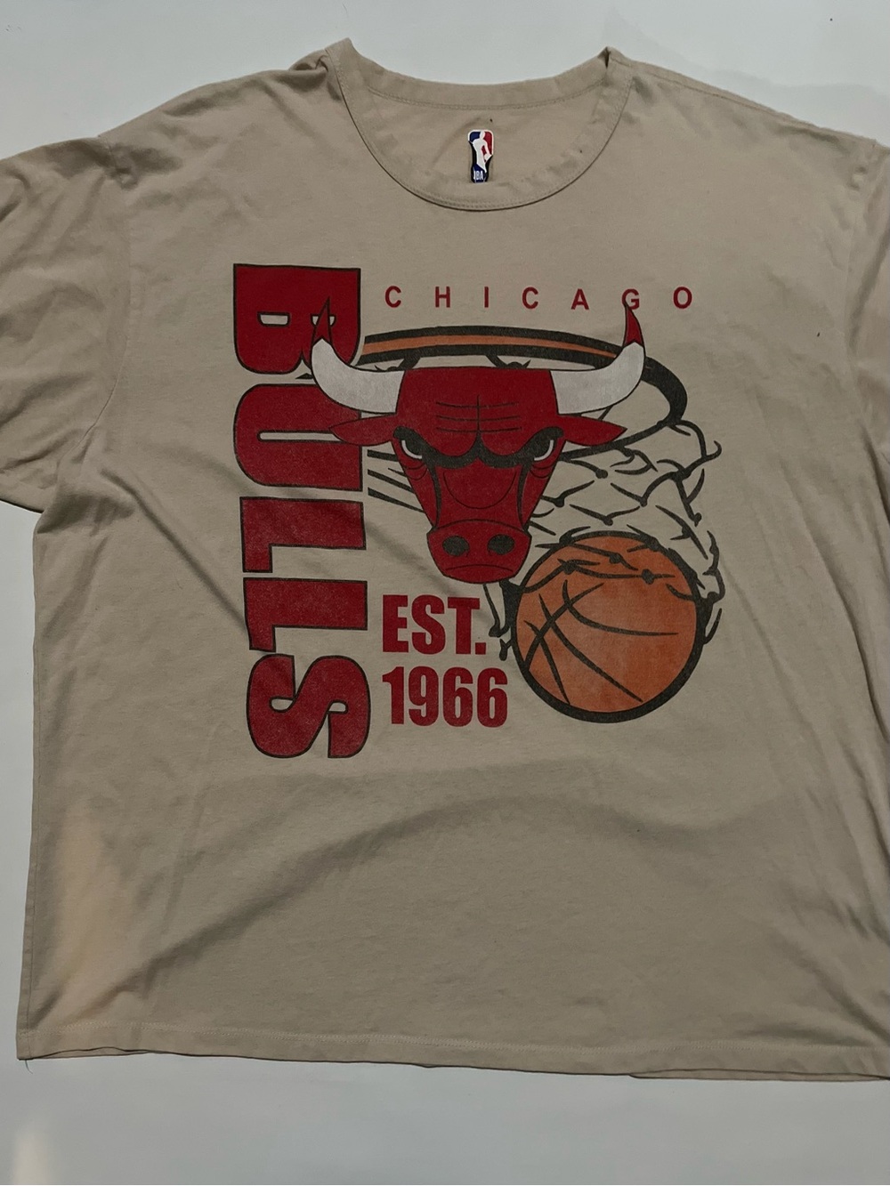 2X NBA Bulls Retro Style Oversized T-shirt